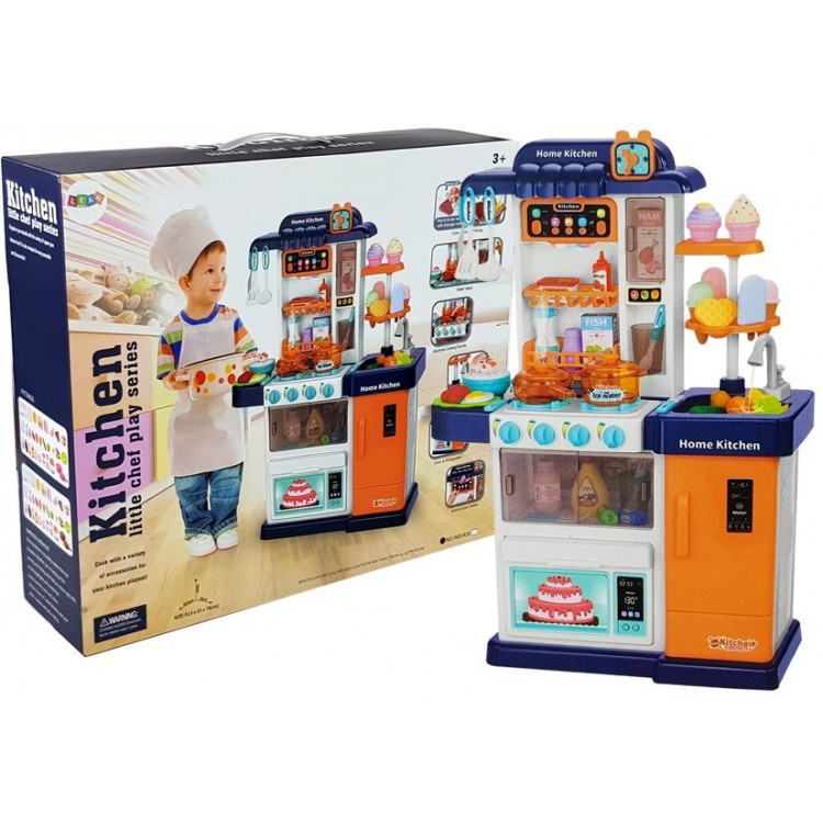 Kuchyňa so svetelnými a zvukovými efektami a vodou - modrá